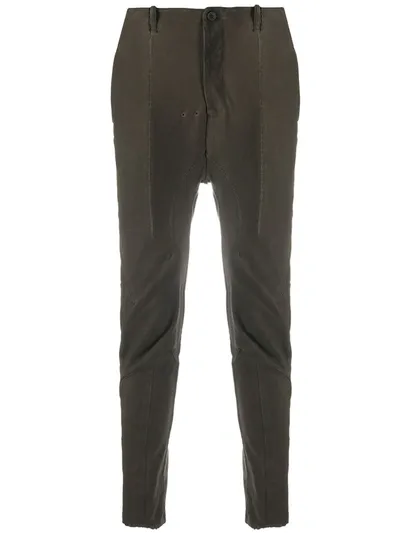 Masnada Multi-panel Design Trousers In Green