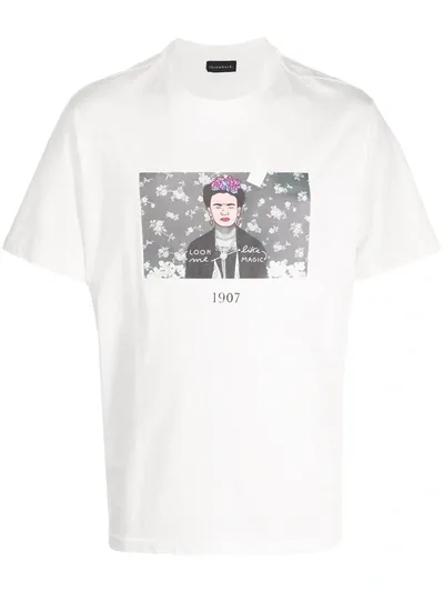 Throwback Frida Graphic-print Cotton T-shirt In White