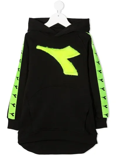 Diadora Junior Teen Logo Sweatshirt In Black