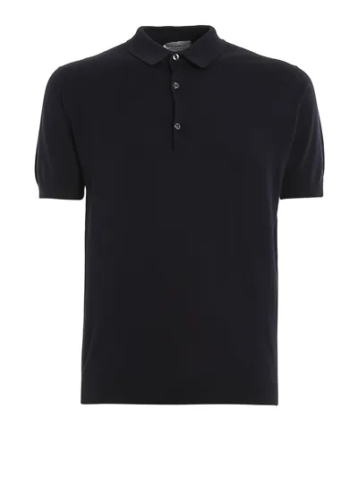 John Smedley Adrian Shirt Ss In Blue