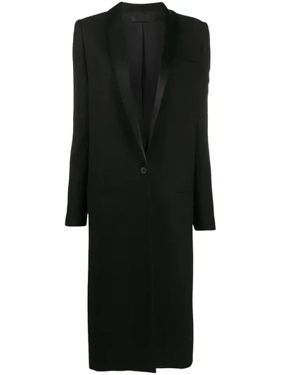 Haider Ackermann Fitted Single-breasted Coat In Black