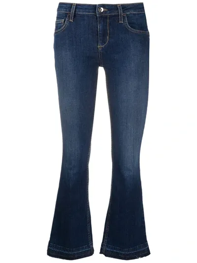 Liu •jo Low Rise Cropped Jeans In Blue