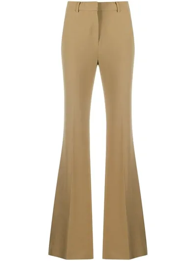 Michael Kors Flared Tailored Trousers In Brown