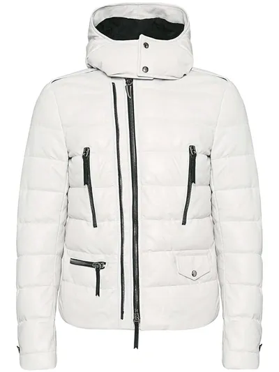 Giuseppe Zanotti Hooded Padded Jacket In White