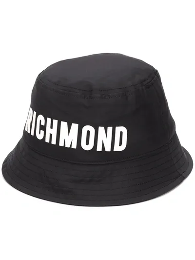 John Richmond Logo Print Hat In Black