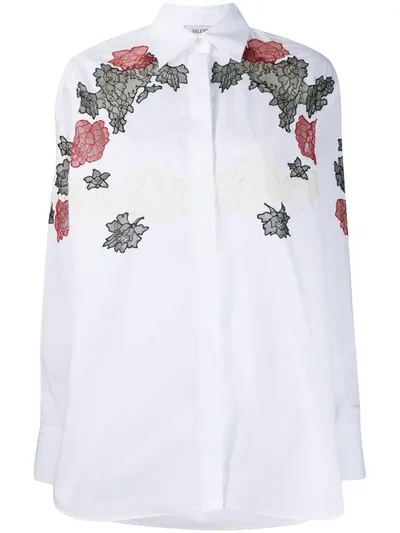 Valentino Appliqué-detail Shirt In White