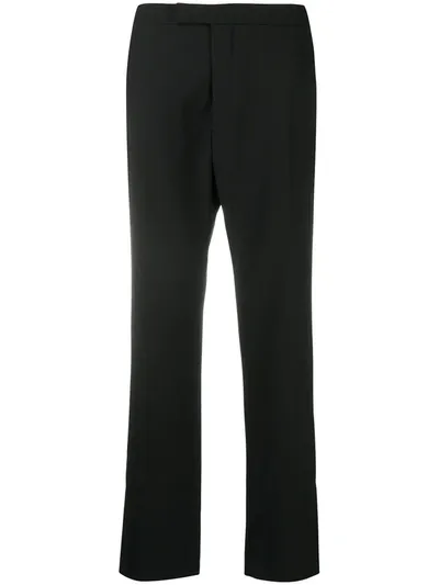 Raf Simons Zip-ankle Tailored Trousers In Black