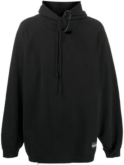 Raf Simons Black Cotton Hoodie