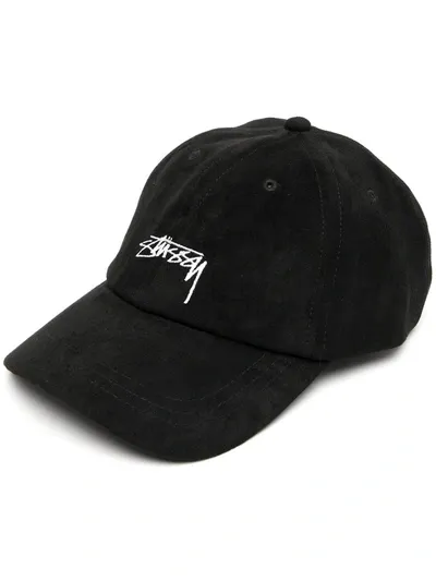 Stussy Embroidered Logo Cap In Black