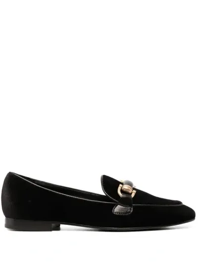 Roberto Festa Angie Leopard-print Loafers In Black