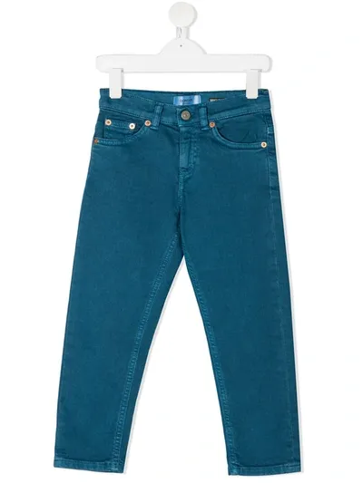 Dondup Kids' Straight-leg Jeans In Blue