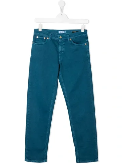 Dondup Teen Straight-leg Jeans In Blue