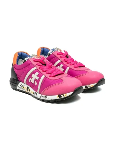 Premiata Kids' Lucyb Low-top Sneakers In Pink