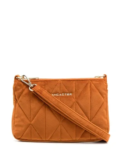 Lancaster Actual Quilted Crossbody Bag In Orange