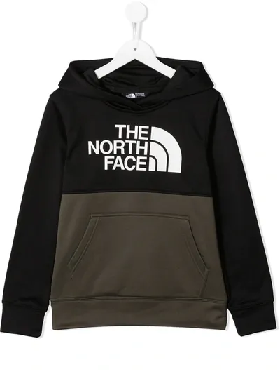 The North Face Teen Surgent Block Logo Hoodie In Green