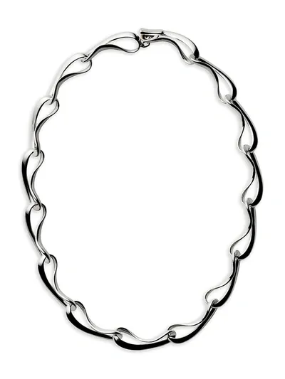 Georg Jensen Sterling Silver Infinity Link Collar Necklace, 16.93