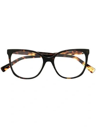 Marc Jacobs Tortoiseshell Cat-eye Glasses In Black