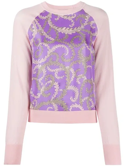 Emilio Pucci Print-detail Knitted Top In Pink