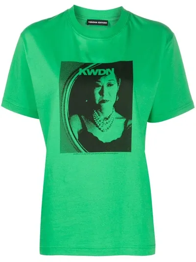 Kwaidan Editions Photograph-print T-shirt In Green