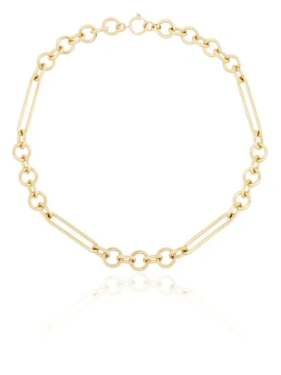 Foundrae 18k Yellow Gold Mixed Oversized Clip Necklace