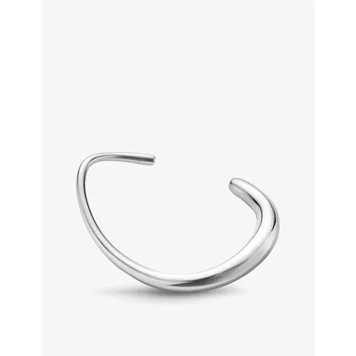 Georg Jensen Sterling Silver Offspring Cuff Bangle Bracelet