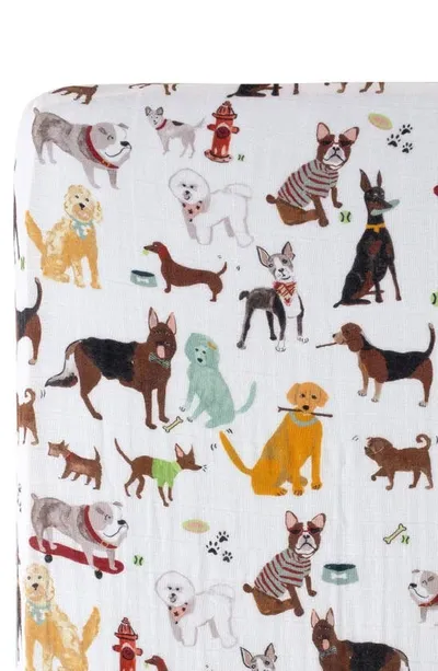 Little Unicorn Kids' Cotton Muslin Crib Sheet In Woof