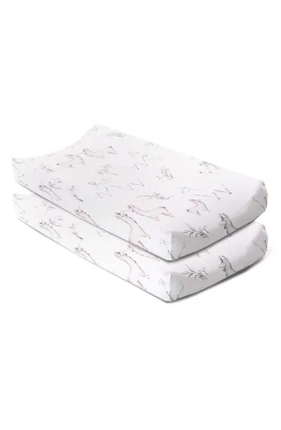 Oilo Kids' Llama Print Pack Of 2 Changing Pad Covers