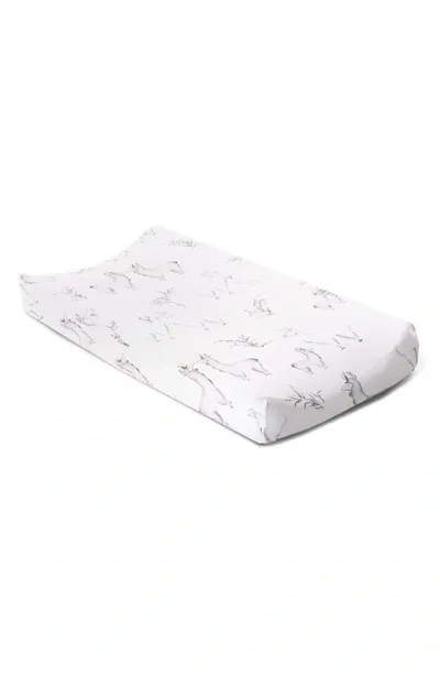 Oilo Kids' Jersey Changing Pad Cover In Llama