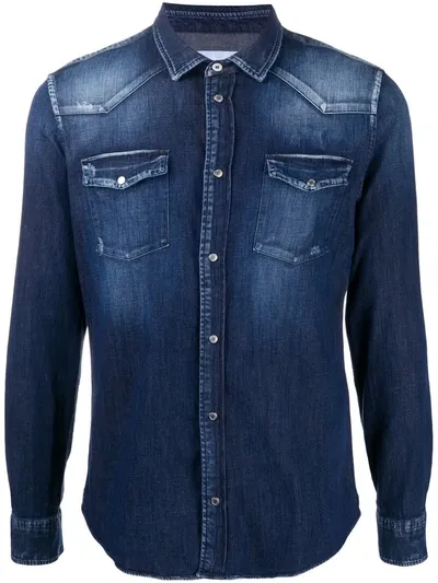 Dondup Denim Shirt In Blue