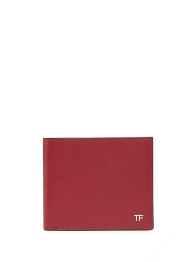 Tom Ford Bi-fold Wallet In Red