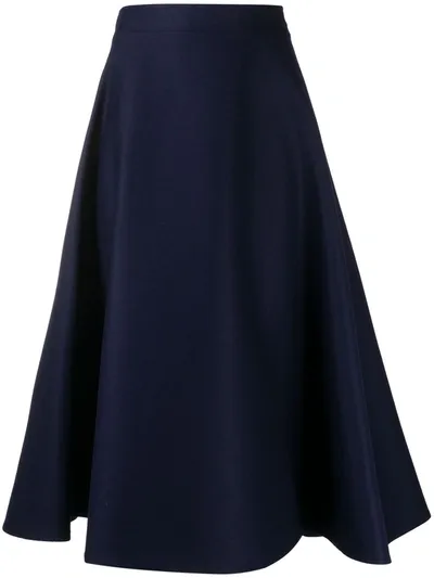 Marni High-waisted A-line Skirt In Blue