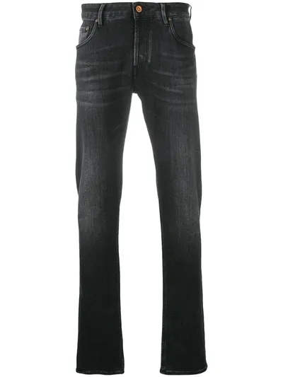 Hand Picked Orvieto Slim-fit Jeans In Black