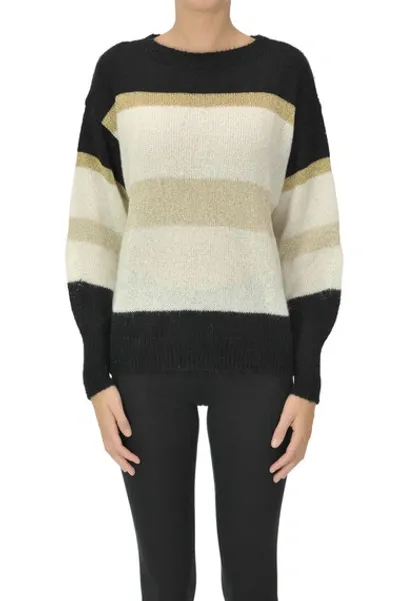 Kaos Striped Pullover In Multicoloured