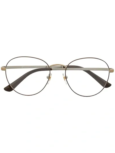 Vogue Eyewear Gold Wireframe Glasses