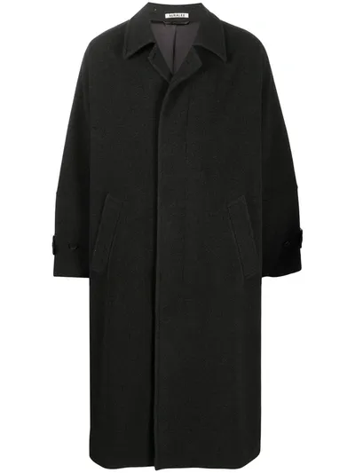 Auralee Mosser Cashmere Big Coat In Grey