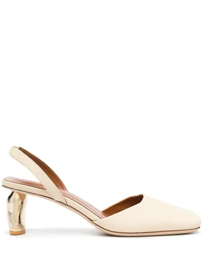 Rejina Pyo Luna Slingback Heels In Neutrals