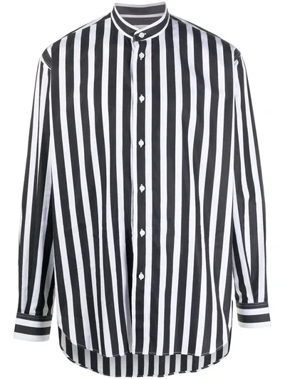 Givenchy Stripe Print Shirt In Black