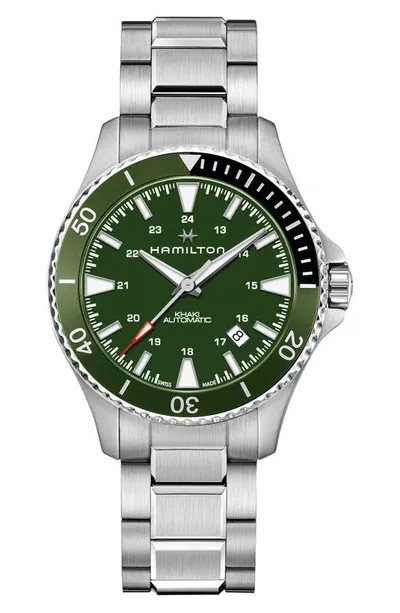 Hamilton Men's Swiss Automatic Scuba Stainless Steel Bracelet Watch 40mm