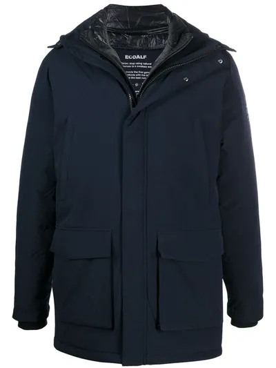 Ecoalf Samoens Hooded Jacket In Blue