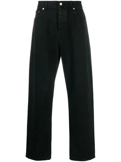 Tom Wood Mid-rise Straight-leg Jeans In Black