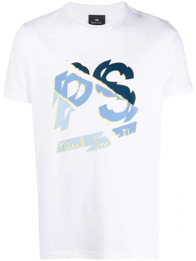 Ps By Paul Smith Logo-print T-shirt In White