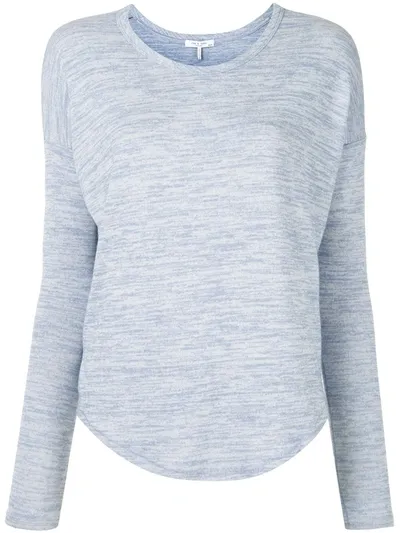 Rag & Bone The Knit Long-sleeve Top In Dusky Lavender