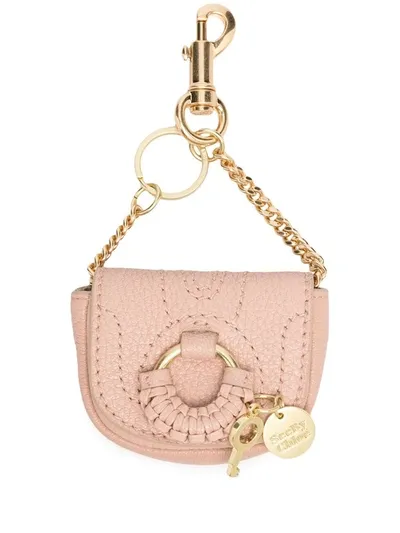 See By Chloé Mini Hana Keychain In Pink