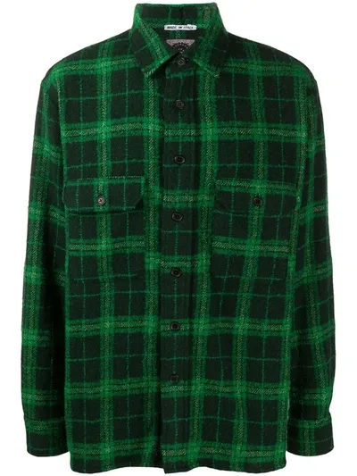 Destin Plaid Long-sleeve Shirt In Green