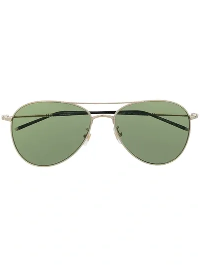 Montblanc Tinted-lens Aviator Sunglasses In Gold