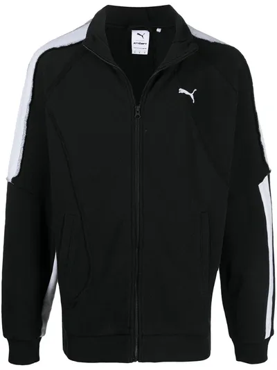 Puma X Attempt Cotton Track Jacket In Black