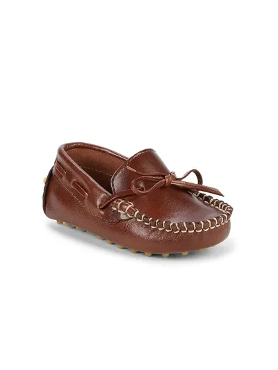 Elephantito Kids' Baby Boy's Leather Driving Loafers In Apache