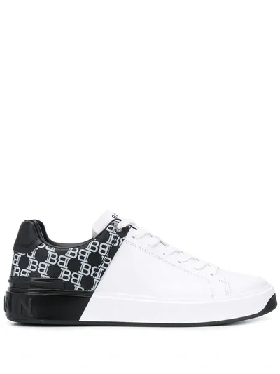 Balmain B-court Sneakers In White