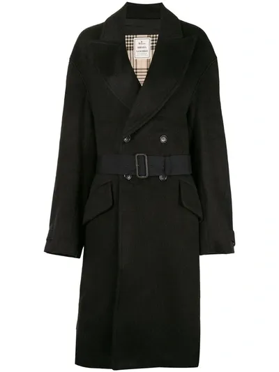 Miharayasuhiro Reconstructed Trench-back Coat In Black