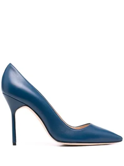 Manolo Blahnik Bb Pointed Pumps In Blue